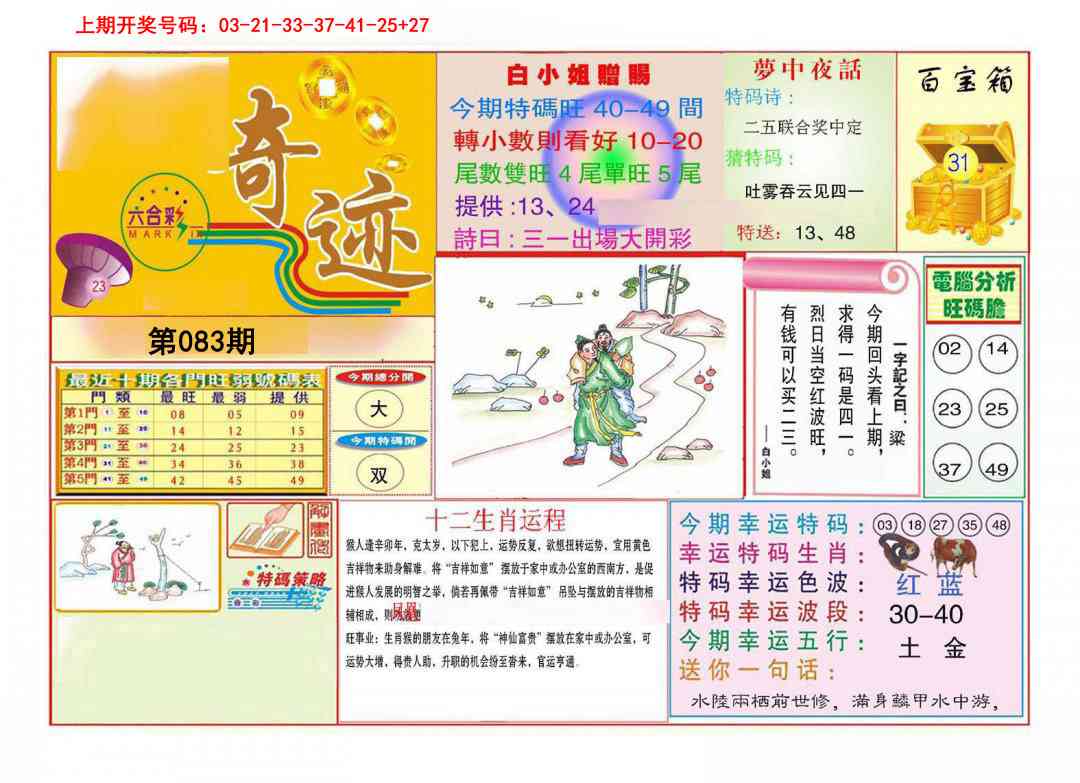 083期九龍奇迹A(推荐)[图]